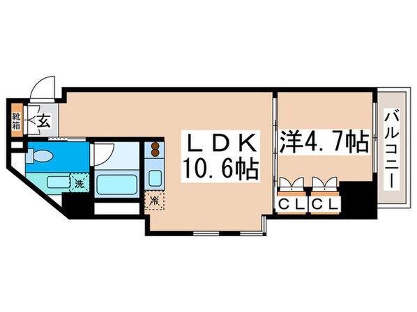 コンフォリア西新宿の物件間取画像